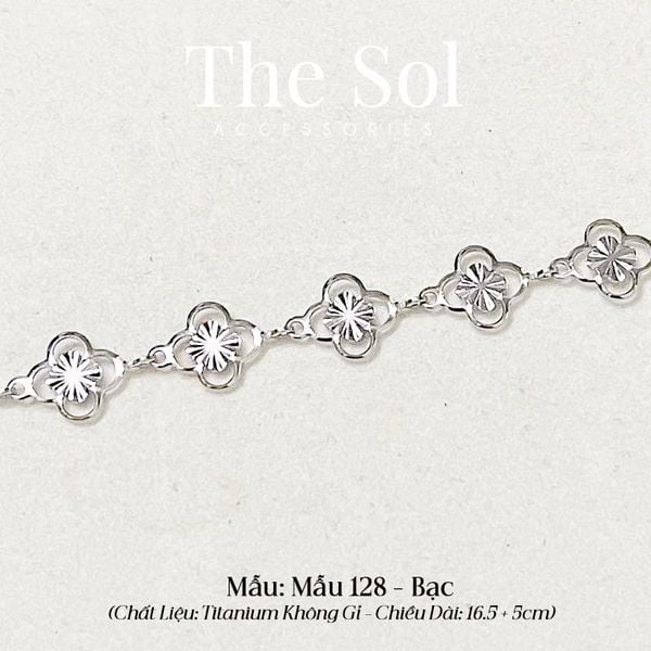  Dây Chuyền Titan Flower Chain - Mẫu 128 