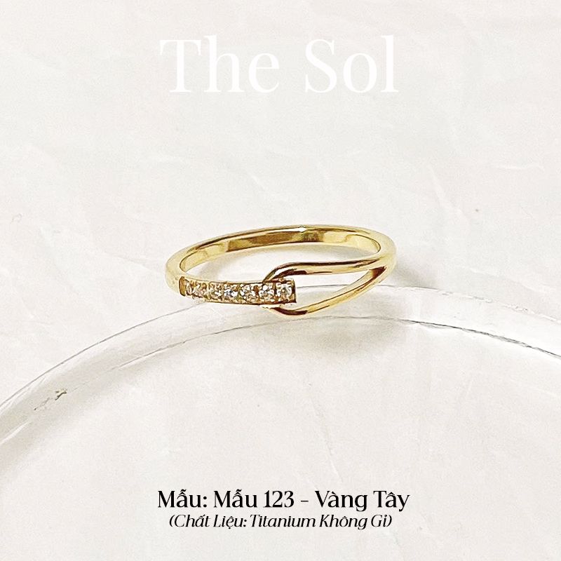  Nhẫn Titan Dia Knot - Mẫu 123 