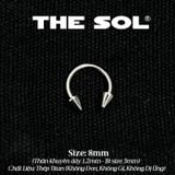  Khuyên Tai Titan Unisex SEPTUM Bi Nhọn - 1.2mm 