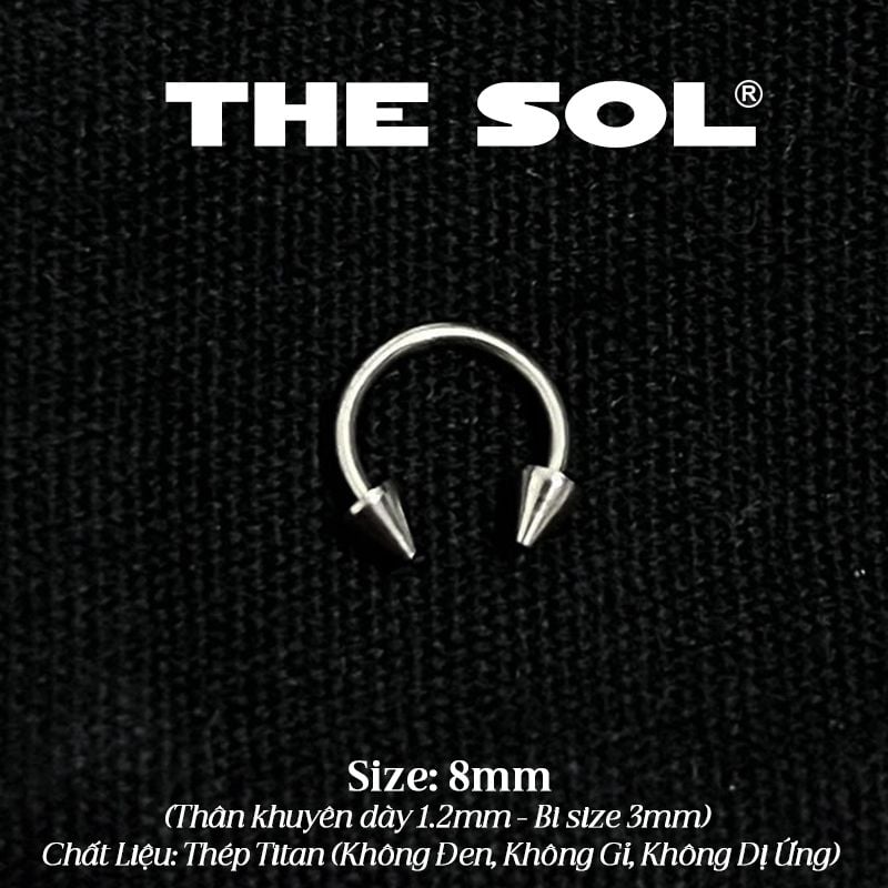  Khuyên Tai Titan Unisex SEPTUM Bi Nhọn - 1.2mm 