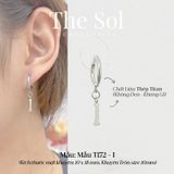  Khuyên Tai Titan The Alphabet - Mẫu T172 