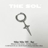  Khuyên Tai Titan Unisex Rhombus Star - Mẫu T85 