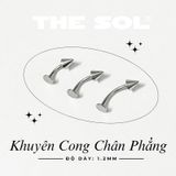  Khuyên Môi Titan Unisex ASHLEY - Bi Nhọn 