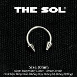  Khuyên Tai Titan Unisex SEPTUM Bi Nhọn - 1.2mm 