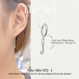  Khuyên Tai Titan The Alphabet - Mẫu T172 