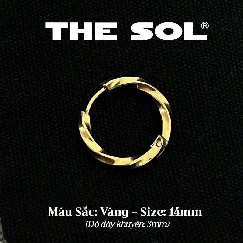  Khuyên Tai Titan Unisex Curve Hoops 