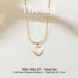  Dây Chuyền Titan Opal Heart - Mẫu 127 