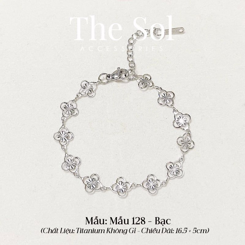  Dây Chuyền Titan Flower Chain - Mẫu 128 