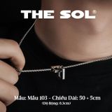  Dây Chuyền Titan Unisex Rectangle Together - Mẫu 103 