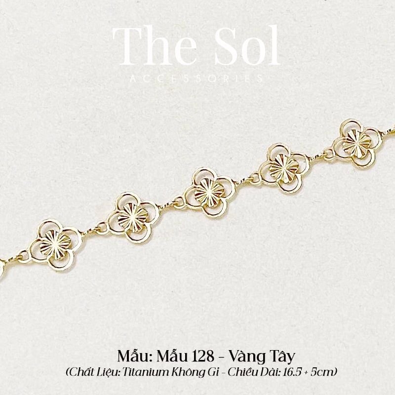  Dây Chuyền Titan Flower Chain - Mẫu 128 