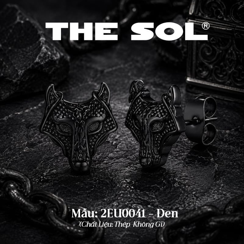  Khuyên Tai Titan Unisex The Wolf [1 CHIẾC] 