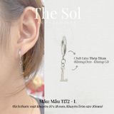  Khuyên Tai Titan The Alphabet - Mẫu T172 