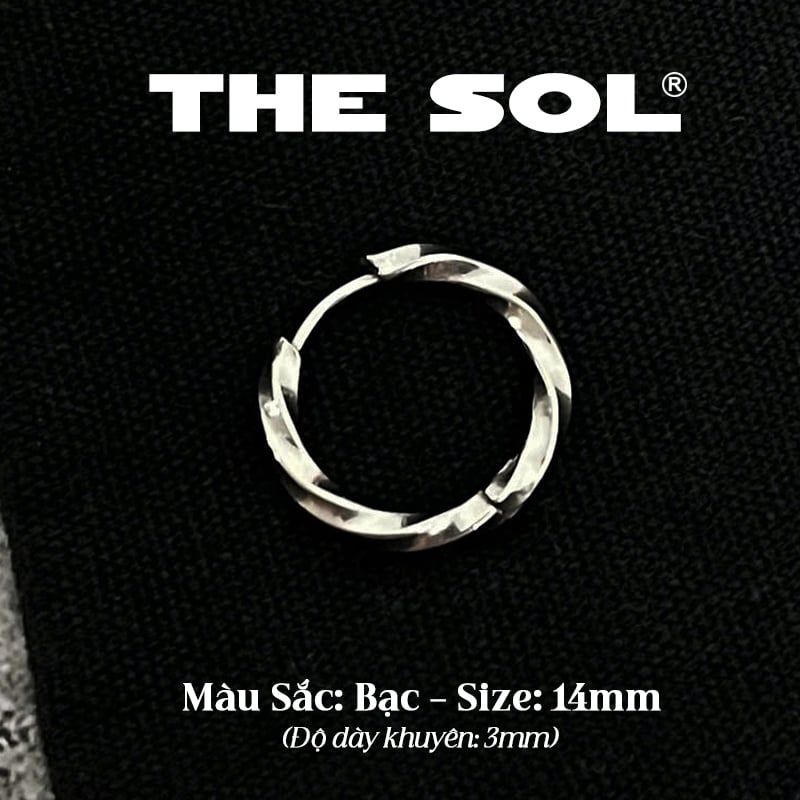  Khuyên Tai Titan Unisex Curve Hoops 