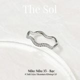  Nhẫn Titan Diamond Wave - Mẫu 35 