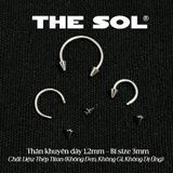  Khuyên Tai Titan Unisex SEPTUM Bi Nhọn - 1.2mm 