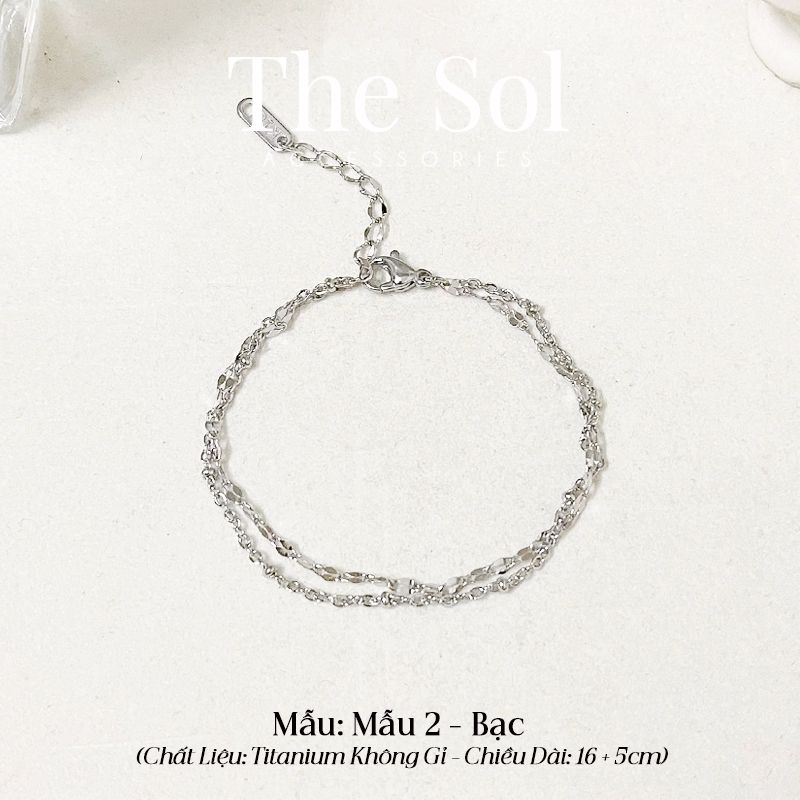  Lắc Tay Titan Double Difference Lines - Mẫu 2 