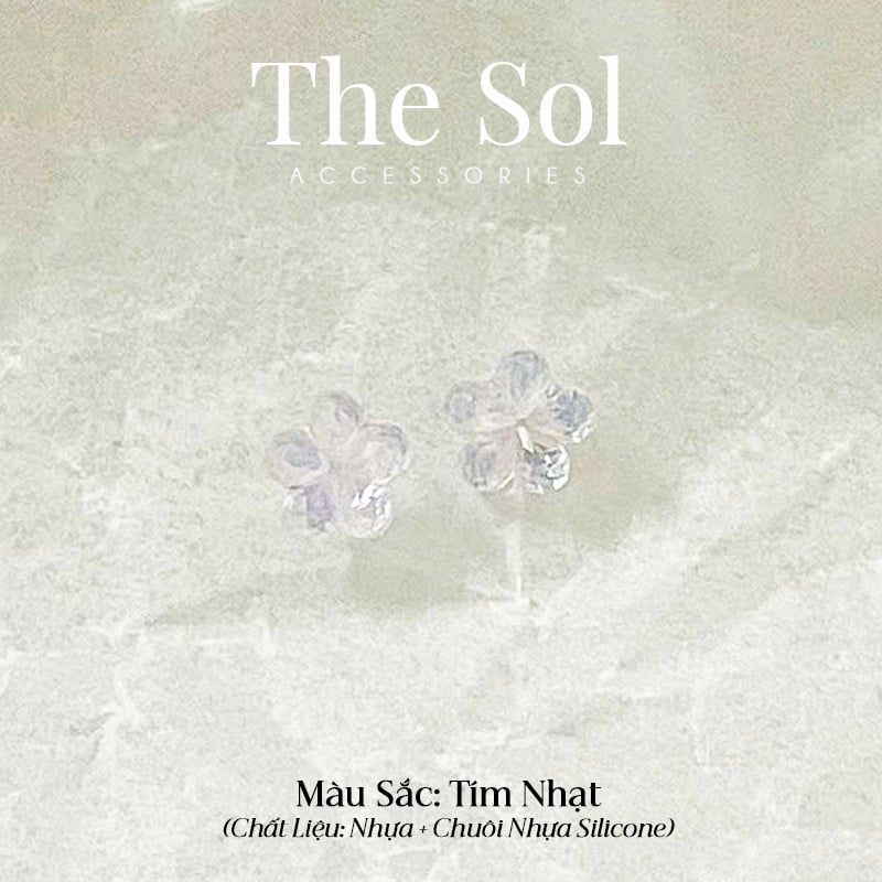  Bông Tai Nhựa Mini Flower 