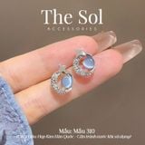  Bông Tai Hàn Quốc Blue Moon - Mẫu 310 