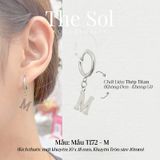  Khuyên Tai Titan The Alphabet - Mẫu T172 