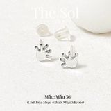  [SHOPEE] Bông Tai Nhựa Nhiều Mẫu Chuôi Su - Màu Bạc 