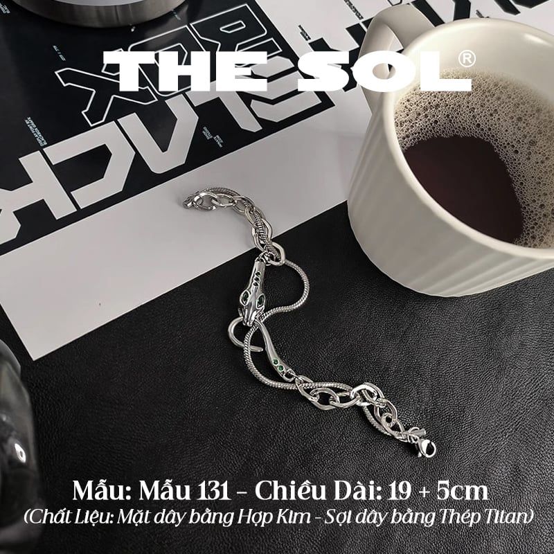  Lắc Tay Titan Unisex Green Snake - Mẫu 131 