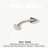  Khuyên Môi Titan Unisex ASHLEY - Bi Nhọn 