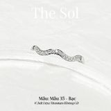  Nhẫn Titan Diamond Wave - Mẫu 35 