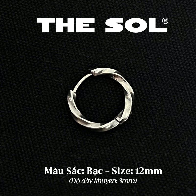  Khuyên Tai Titan Unisex Curve Hoops 