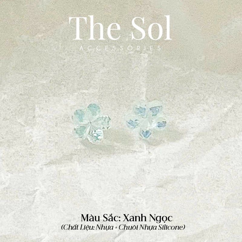  Bông Tai Nhựa Mini Flower 