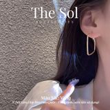  Bông Tai Hàn Quốc Square Hoops 