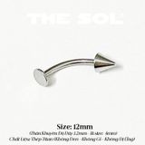  Khuyên Môi Titan Unisex ASHLEY - Bi Nhọn 