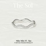  Nhẫn Titan Diamond Wave - Mẫu 35 