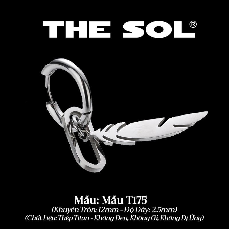  Khuyên Tai Titan Unisex The Feather - Mẫu T175 