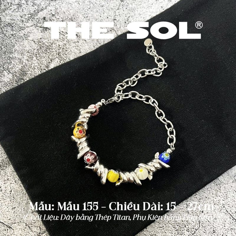  Lắc Tay Titan Unisex Colorful Bead - Mẫu 155 