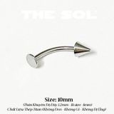  Khuyên Môi Titan Unisex ASHLEY - Bi Nhọn 