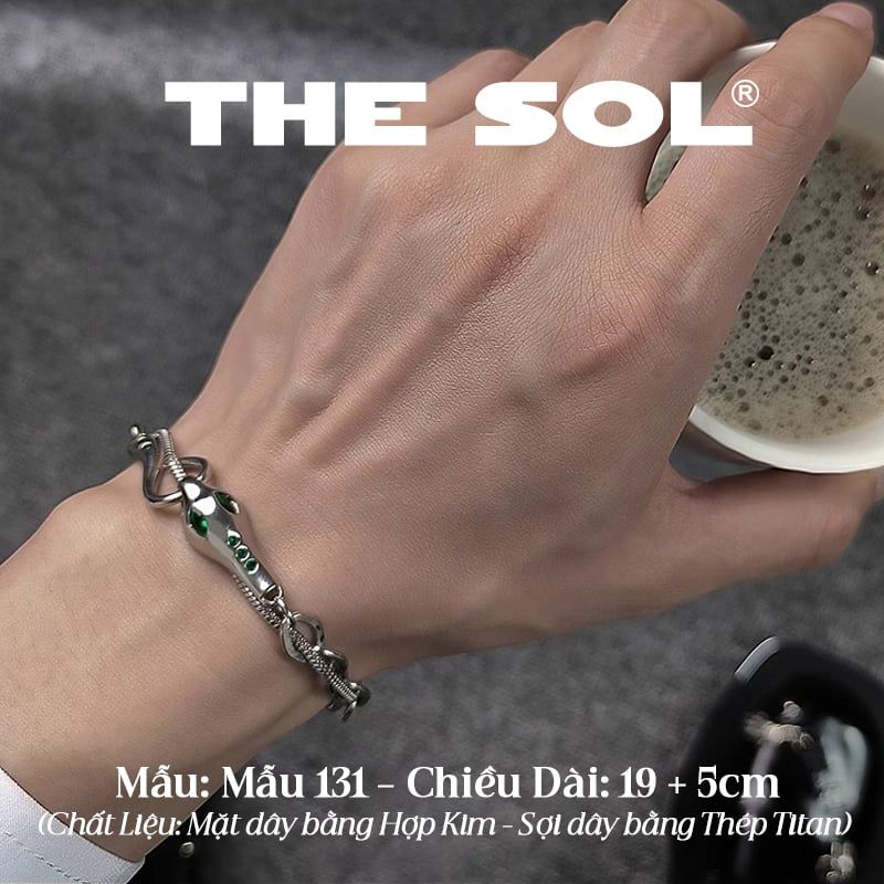  Lắc Tay Titan Unisex Green Snake - Mẫu 131 