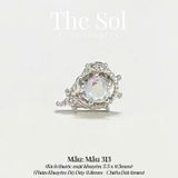  Khuyên Tai Thép Xi Mạ Opal Cane - Mẫu 313 