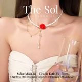 Choker Ngọc Trai Red Rose - Mẫu 38 