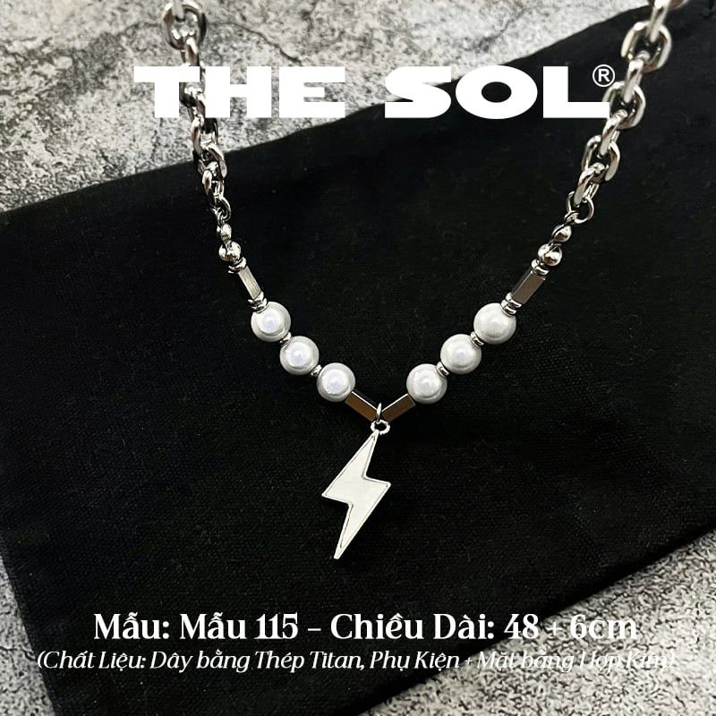  Dây Chuyền Titan Unisex White Lighting - Mẫu 115 