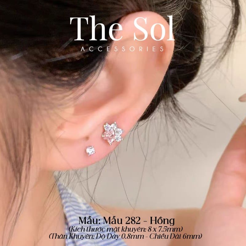  Khuyên Tai Thép Xi Mạ Cat's Feet - Mẫu 282 