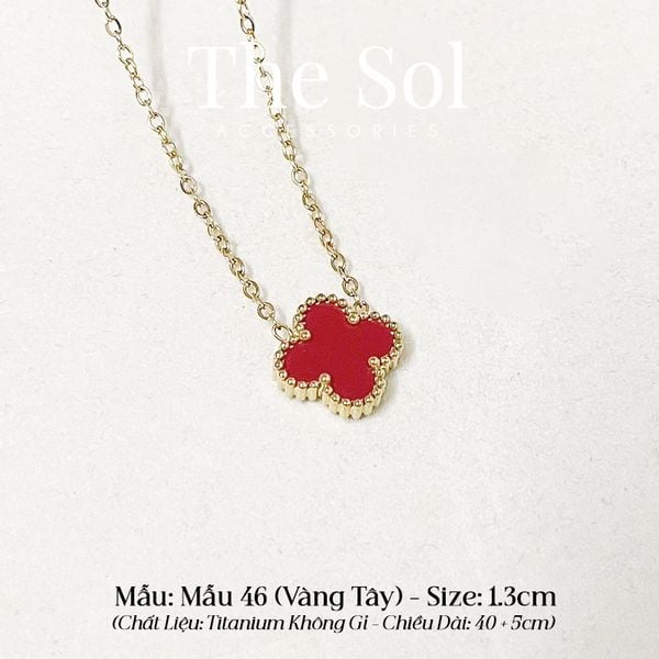  Dây Chuyền Titan Basic Red Lou 1.3cm - Mẫu 46 