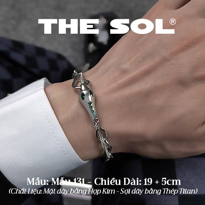  Lắc Tay Titan Unisex Green Snake - Mẫu 131 