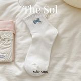  Tất Hàn Quốc Blue Bow 