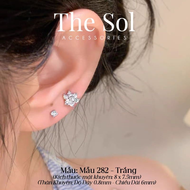  Khuyên Tai Thép Xi Mạ Cat's Feet - Mẫu 282 
