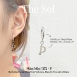  Khuyên Tai Titan The Alphabet - Mẫu T172 