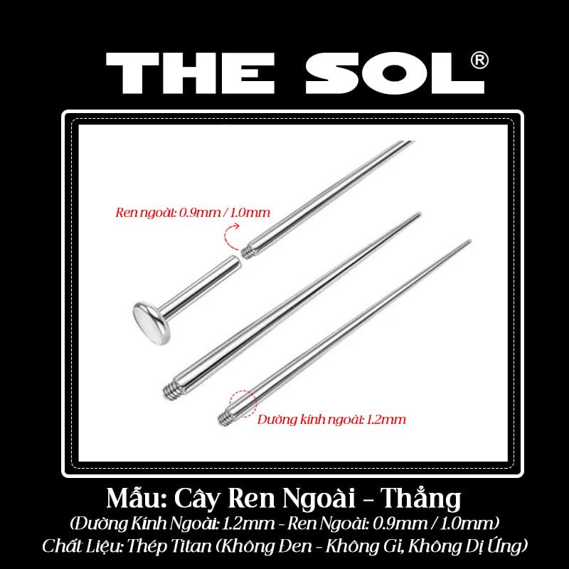  Pin Taper - Cây hỗ trợ đeo khuyên 