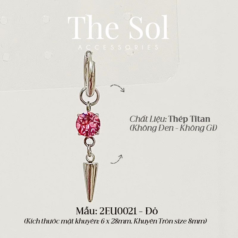  Khuyên Tai Titan Colour Diamond [1 CHIẾC] 