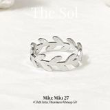  Nhẫn Titan Leaf Line - Mẫu 27 