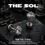  Khuyên Tai Thép Không Gỉ Gothic Đính Đá 