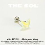  Khuyên Tai Thép Titan Màu Sắc Hologram 